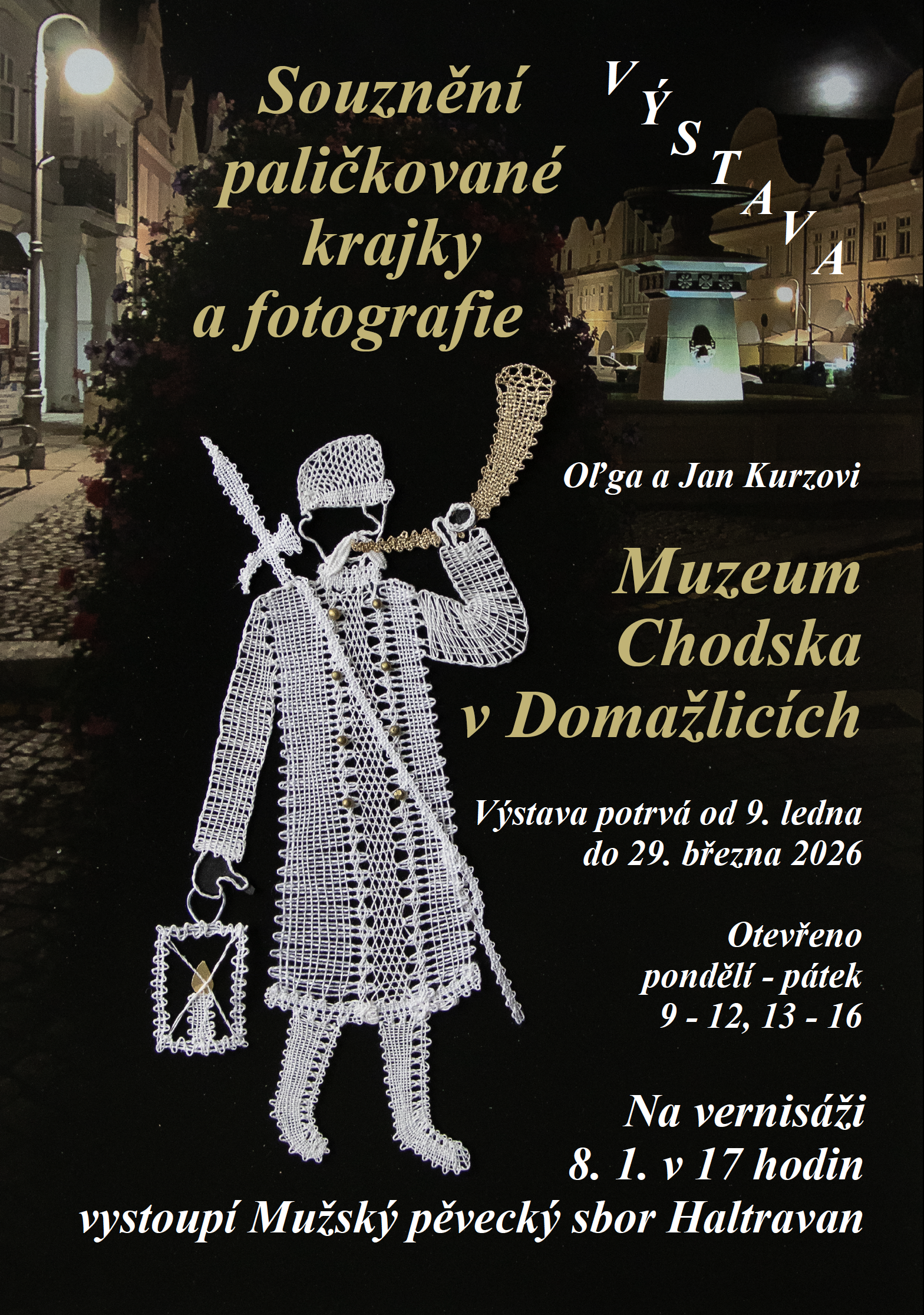 Souznění paličkované krajky a fotografie
Oľga a Jan Kurzovi